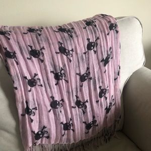 Patterned Scarf ~ Skulls/ Goth